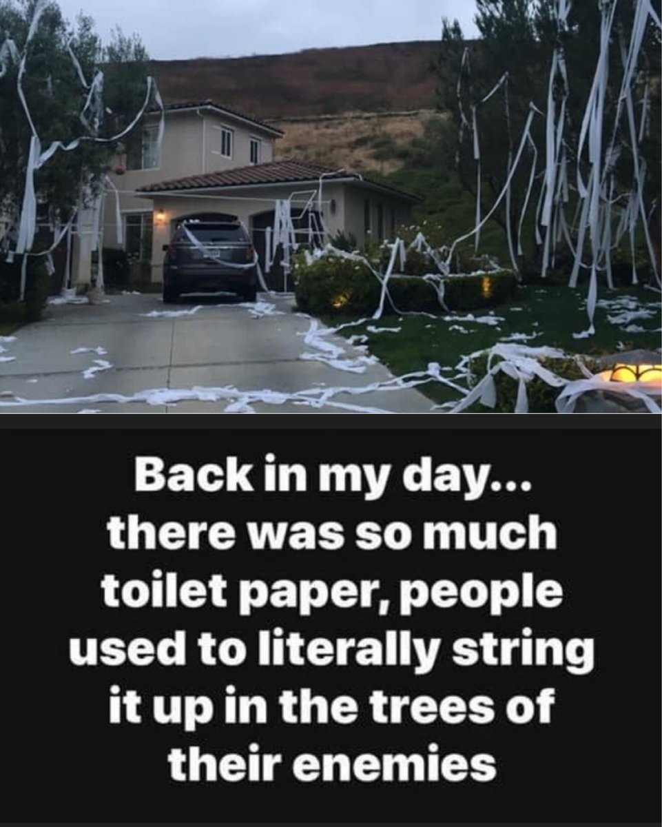 Days of plenty when the streets ran littered with the paper of toilets
#toiletpaperwars #toiletpapergate