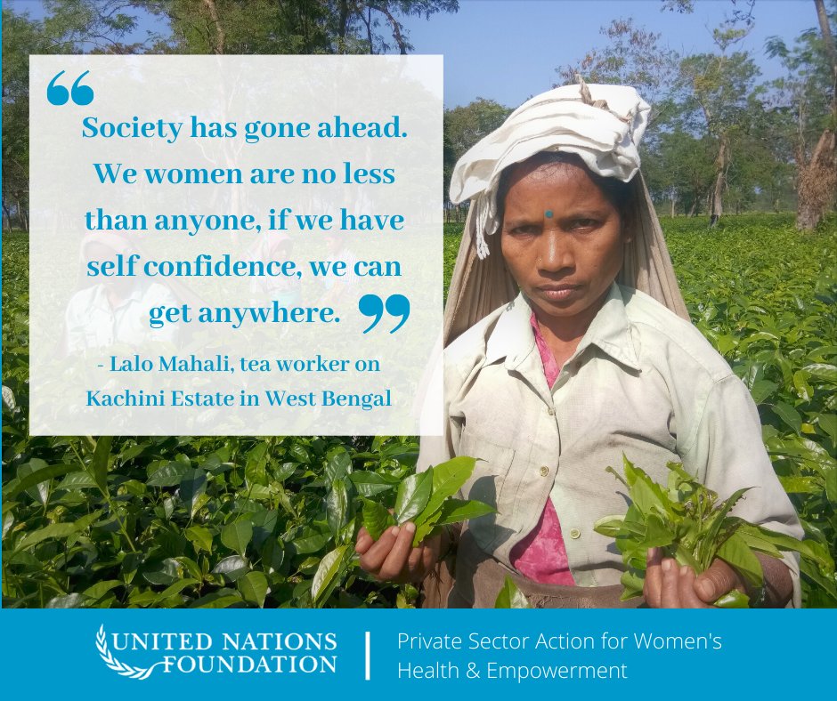 FP2030Global's tweet photo. Lalo Mahali has worked on a tea farm in #India since she was 16-years-old. Now, she educates other female workers on #sexual & #reprohealth & rights and where to access these services: https://t.co/nFXM2AT6i5 #PrivateSectorAction @FPA_India https://t.co/dGprXeP7g3