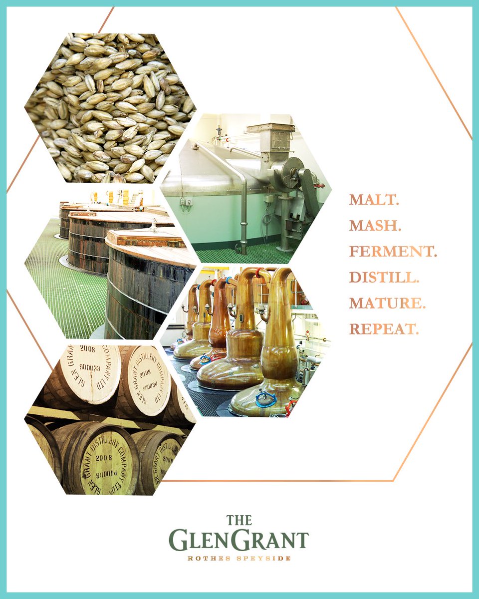 Malt. Mash. Ferment. Distill. Mature. Repeat. Safe to say we’ve got the process down for an elegant Single Malt Scotch Whisky.

#glengrant #glengrantwhisky #scotch #singlemalt #singlemaltscotch #sip #drinkresponsibly #process #elegant