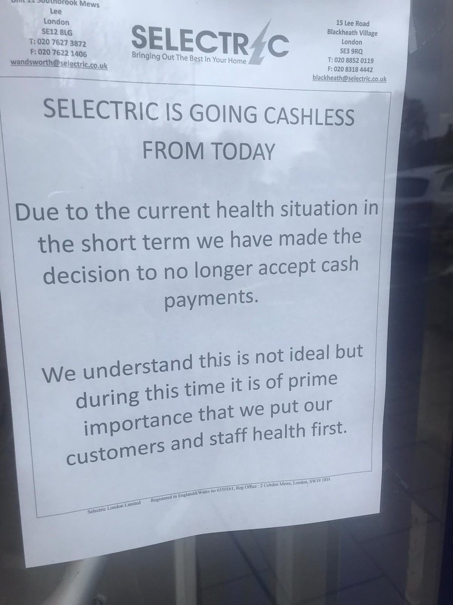 Many businesses still open in Blackheath <a href="/AvocadoGarden_/">Avocado Garden SE3</a> <a href="/Selectric_UK/">Selectric</a> two examples. Please continue to #shoplocal at this time of need.