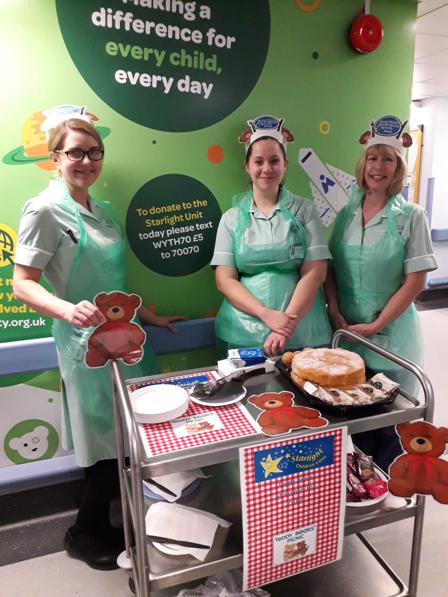 agwoodoldham's tweet photo. #NHWeek @Nov46T @morag_doherty @ThomasNovelette @Starlight_RMCH @MFTnhs  our teddy bear picnic afternoon tea on starlight ward #NHWeek2020 https://t.co/6hrqK9byie