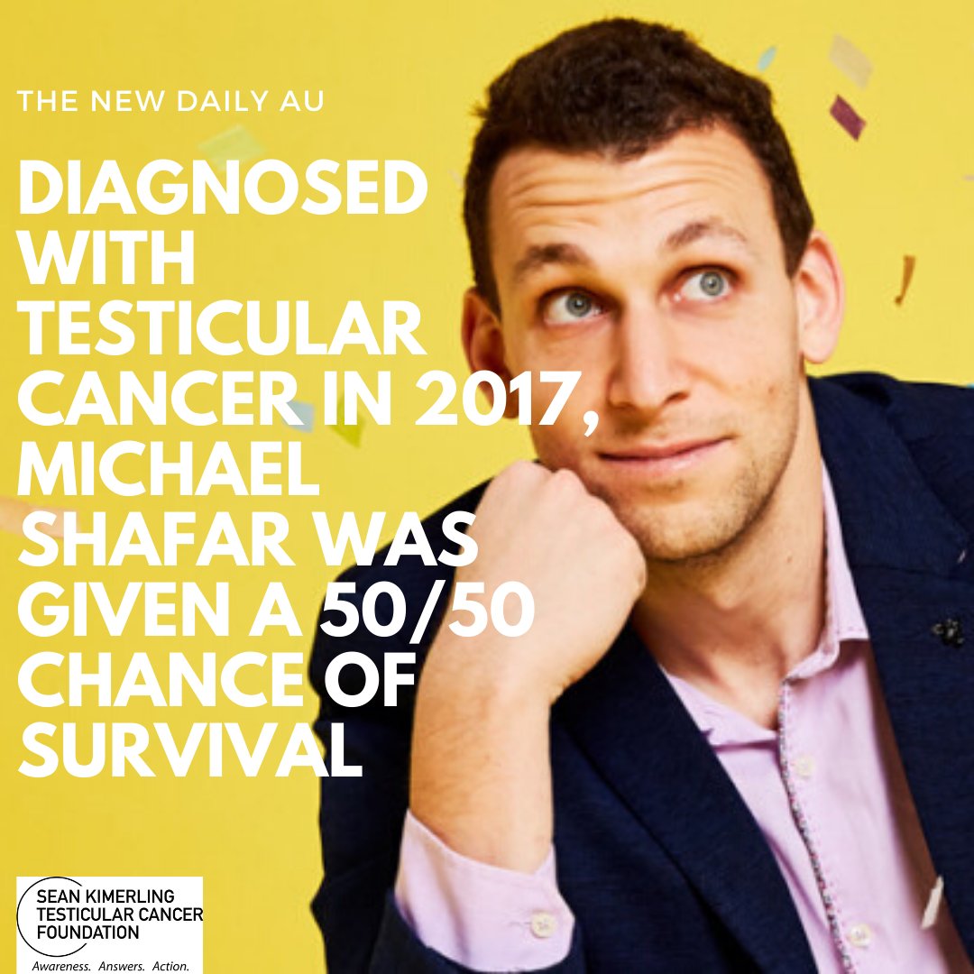 SeanKimerling's tweet photo. After being diagnosed with testicular cancer in 2017, Comedian Michael Shafar was given a 50/50 chance of survival. Read more: https://t.co/CecNyLb1pO

#Comedian #TesticularCancer #Healing #TCAwareness #MensHealth #Entertainment #CheckEm #SKTCF #FightCancer #Comedy #ComedyCentral https://t.co/LiiTNx1VAg
