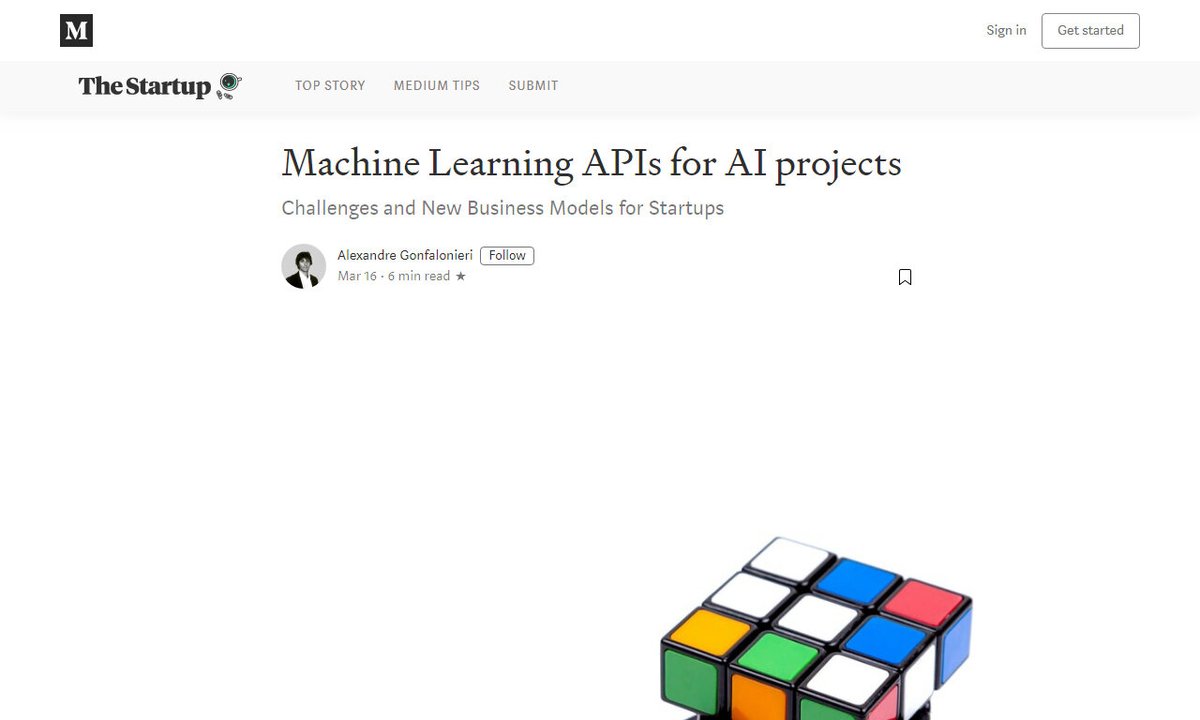botcide's tweet image. Machine Learning APIs for AI projects
#predictiveapis #situation #ai #market #access #chatbot
via @medium
☛ amp.gs/0GdG