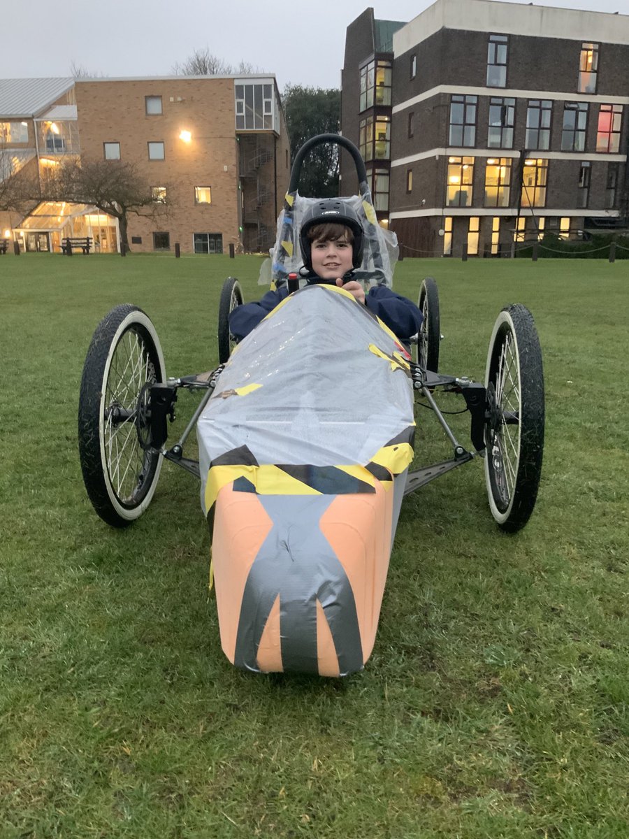 LeysSTEM's tweet photo. The first test drive of the #Greenpower race car was a #success. A lot of work has gone into the electrics and the pupils should be immensely proud. Next step aesthetics! #STEMgirls and #STEMboys #NeedForSpeed https://t.co/KgIPAHVksa