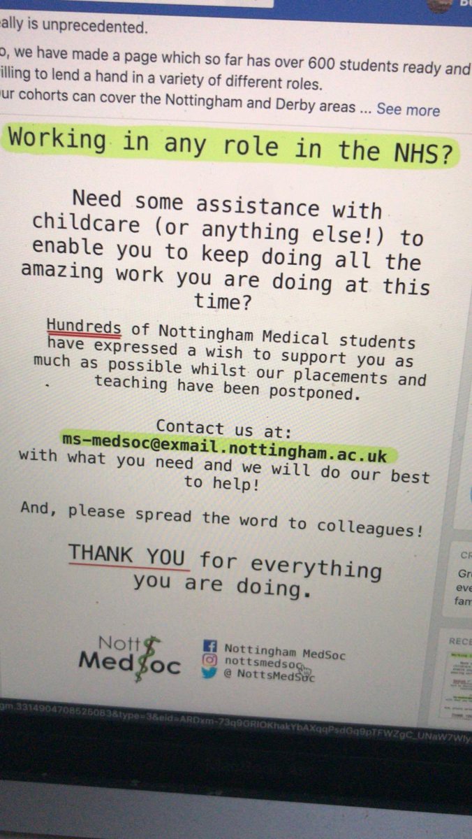 BeckyBeckysands's tweet photo. Amazing offer from our fantastic local medical students 😊 https://t.co/iYcoxHTCTI