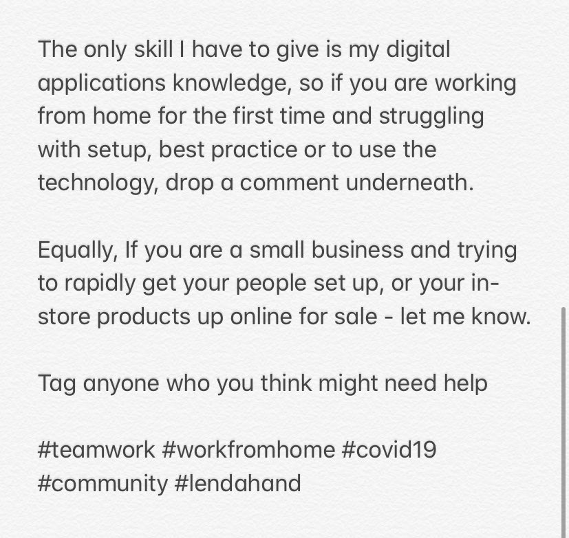 #community #COVID19 #WereInThisTogether #helphowyoucan #workingfromhome