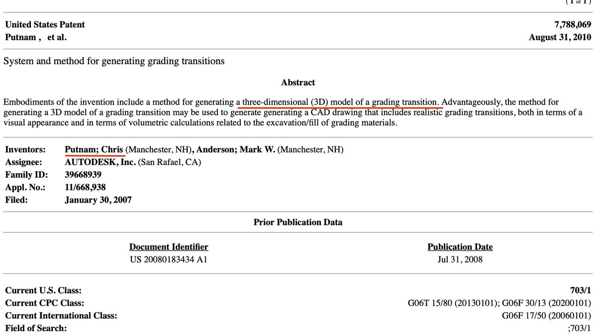 Documenting the Zeitgeist, photographer Chris Putnam captures the essence of the CoronaVirus in one image.What else is Chris Putnam involved in?Right. 3D.Chris Putnam invented a method and system for generating slope grading transitions in CAD drawings. I mean, go figure.