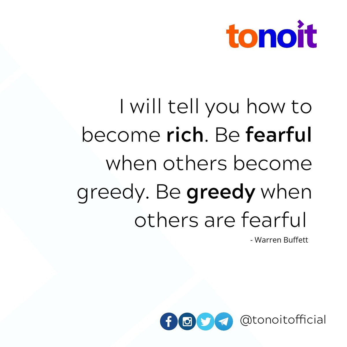 marius_fudder's tweet photo. Wise words. Something to think about during these uncertain times. Stay calm and keep yourself up to date with all the latest blog posts and reports.
#TONOIT #toknowit #RSP #RisingStar #7MillionBitcoin #TwoYearsToFreedomTeam #SmartAssets #profit #bitcoin #BTC https://t.co/QZvUDhC4oo