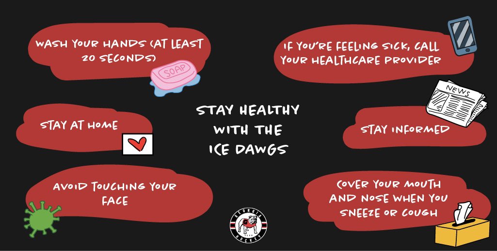 UGAHockey's tweet photo. We hope everyone is healthy and safe during this time. Stay inside and take care of one another. Weβll get through this! β€οΈ
#GoDawgs πΆ // #IgniteTheIce π₯ https://t.co/S35ROqOSyO
