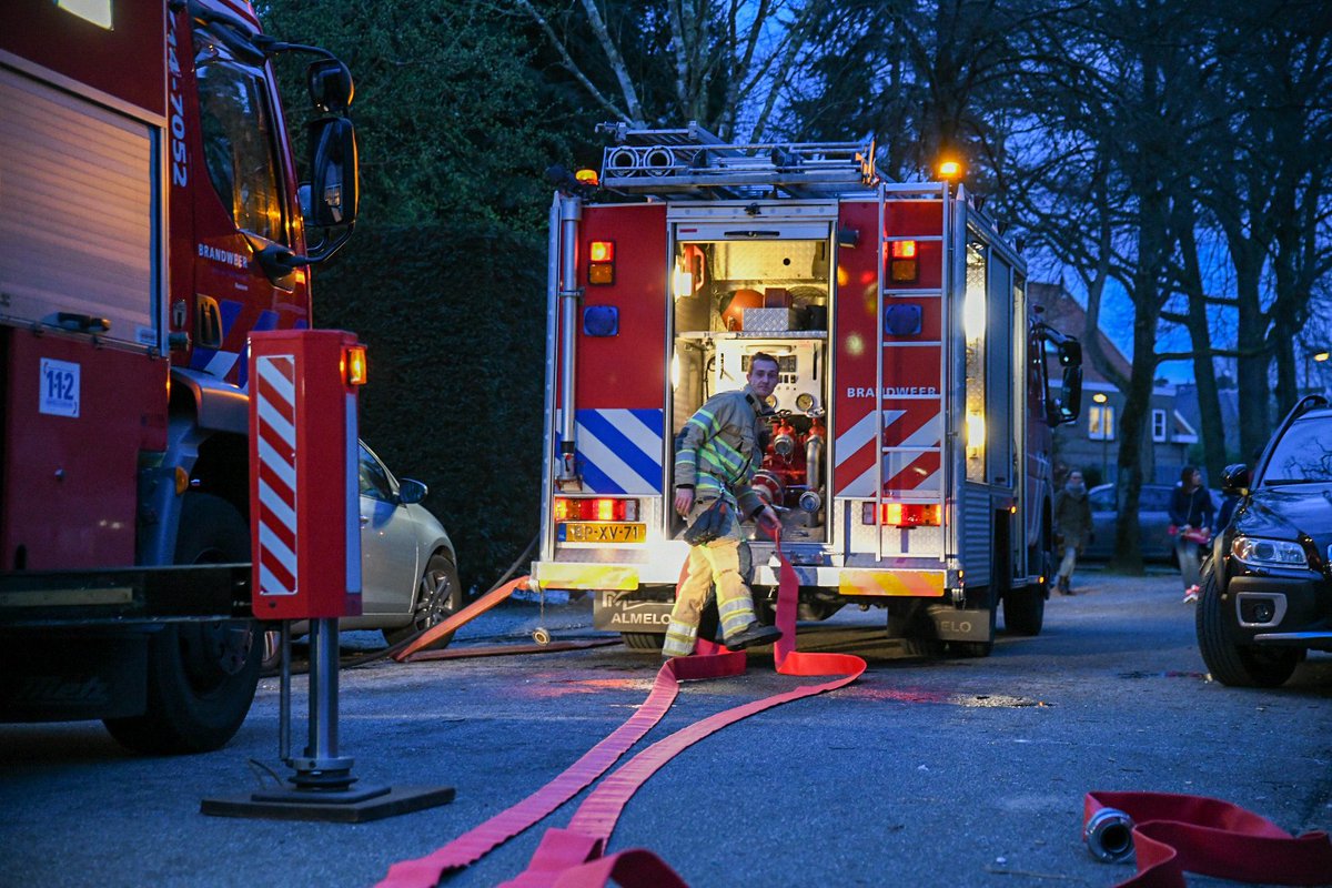 Melding woedt een brand Koedijklaan Bussum