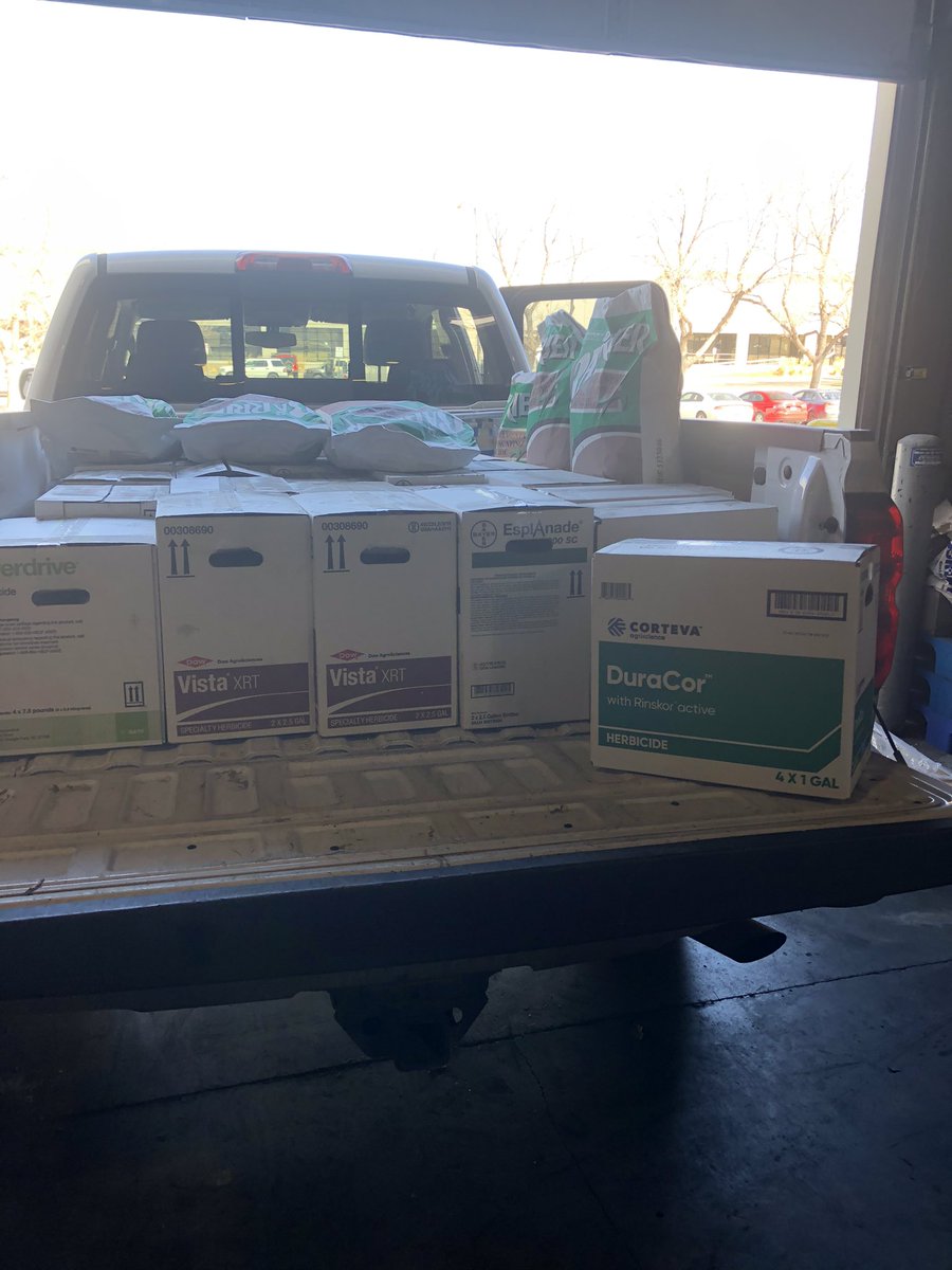 First of the #DuraCor going out today - <a href="/clarifiedvolk/">Claire Volk</a> thanks for the help launching this for noxious weed control!