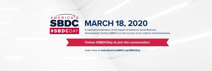 ClarionSBDC's tweet photo. Happy 4th Annual #SBDCDay!
#SBDC #CUSBDC #SBA #CUP #PASBDC #ASBDC https://t.co/6n3NEk3tUQ