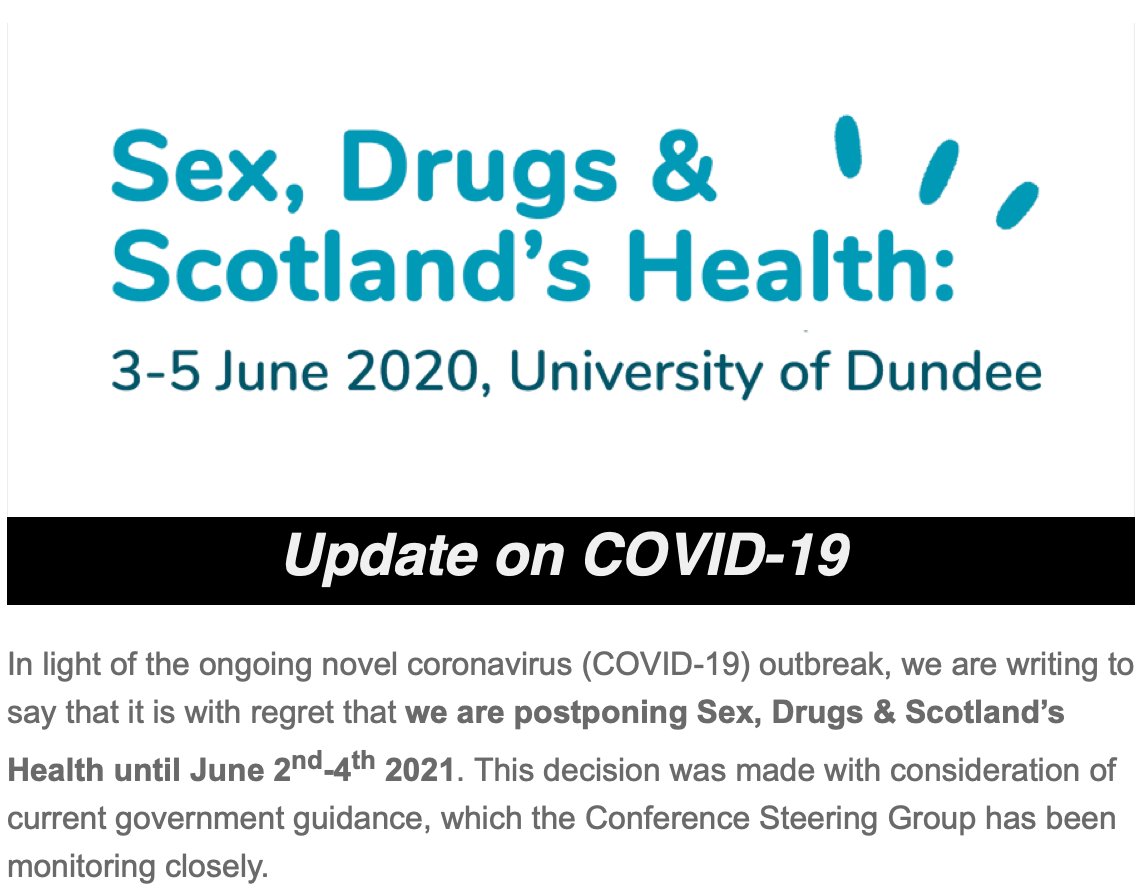 IRESH_Scot's tweet photo. We're sorry to announce that our upcoming conference in June has been postponed. We had a fabulous programme lined up, but hope to provide #digitalplatforms to share some of this work in the coming year. Watch this space for further news as we move to #virtualcollaborations https://t.co/RhdIZ0U3BZ