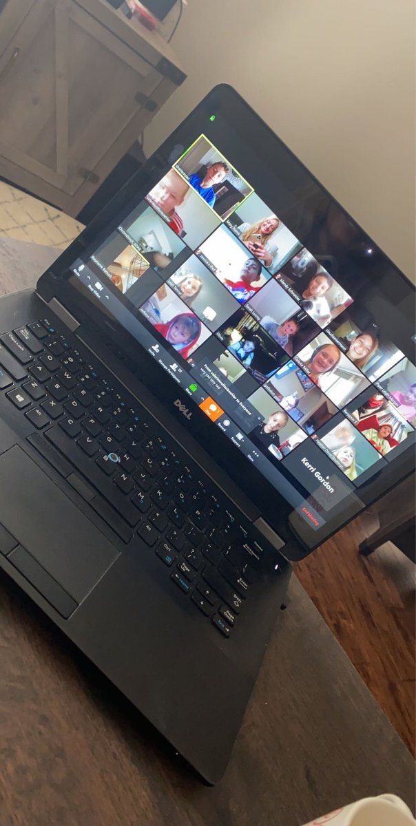It made my day to see these 3rd grade faces!  Thankful for the ability to connect and check in! @zoom_us #CelebrateKISD <a href="/FESfalcons/">Florence Elementary</a>