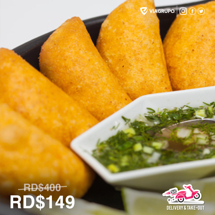 Viagrupo's tweet photo. ¡Pásalo a buscar y disfruta en casa con esta #oferta de congelados en Exquisito by Rellenao!

12 #empanadas de #pollo congeladas por RD$149 en 👉 https://t.co/4dFrOnDP9I

12 #tequeños congelados por RD$99 en 👉 https://t.co/WycFnQTgM5 https://t.co/eSCqiElR0h