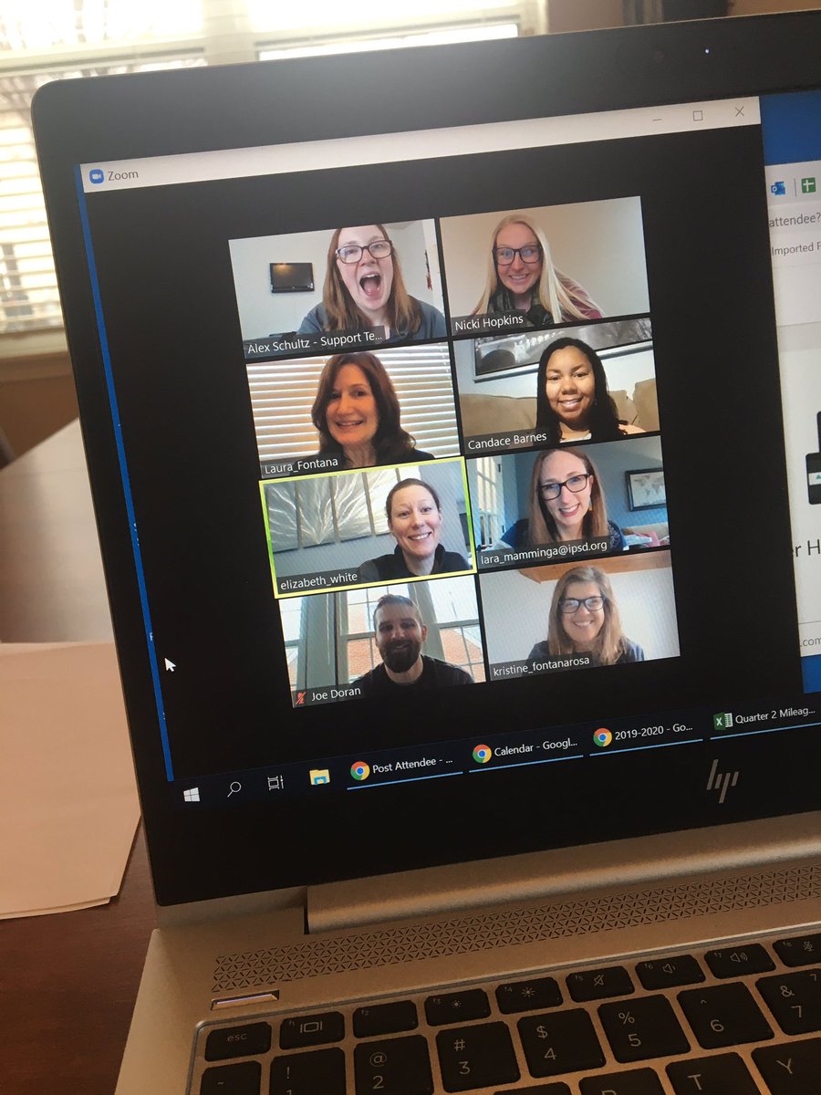 Thankful for my crew of case managers and student services staff for ROCKING these meetings today. Couldn’t be more excited to conduct virtual meetings to continue to support our students! 🐻💛#theGrangerWay #zoom #elearning #25meetingsuntilspringbreak #wegotthis