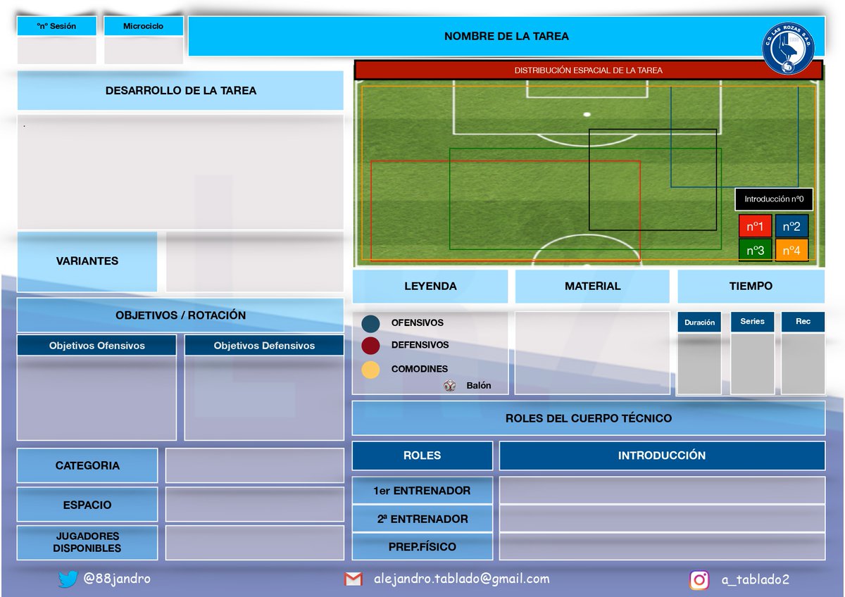 88jandro's tweet photo. En todo este tiempo, y mas ahora con los difíciles momentos que vivimos, varios entrenadores me han comentado con que app realizo las sesiones de entrenamiento.
La planilla es diseñada a powerpoint y editable.
Hoy he decidido compartirlo.
🔃Rt
♥️Fav
👉Seguir mi cuenta
📩Email https://t.co/pjWVDGqjU2