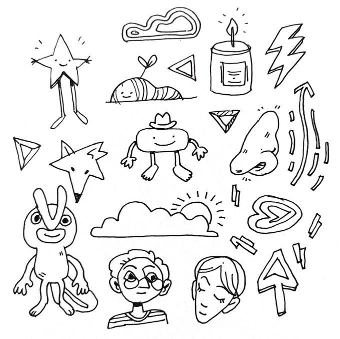 doodles from last night 