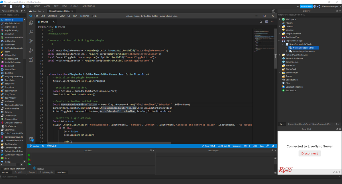 Nexus On Twitter Nexus Embedded Editor Is Now Public Unlike Nexus Unit Testing It Is Free Https T Co 1rr20bsq65 - roblox lua editor