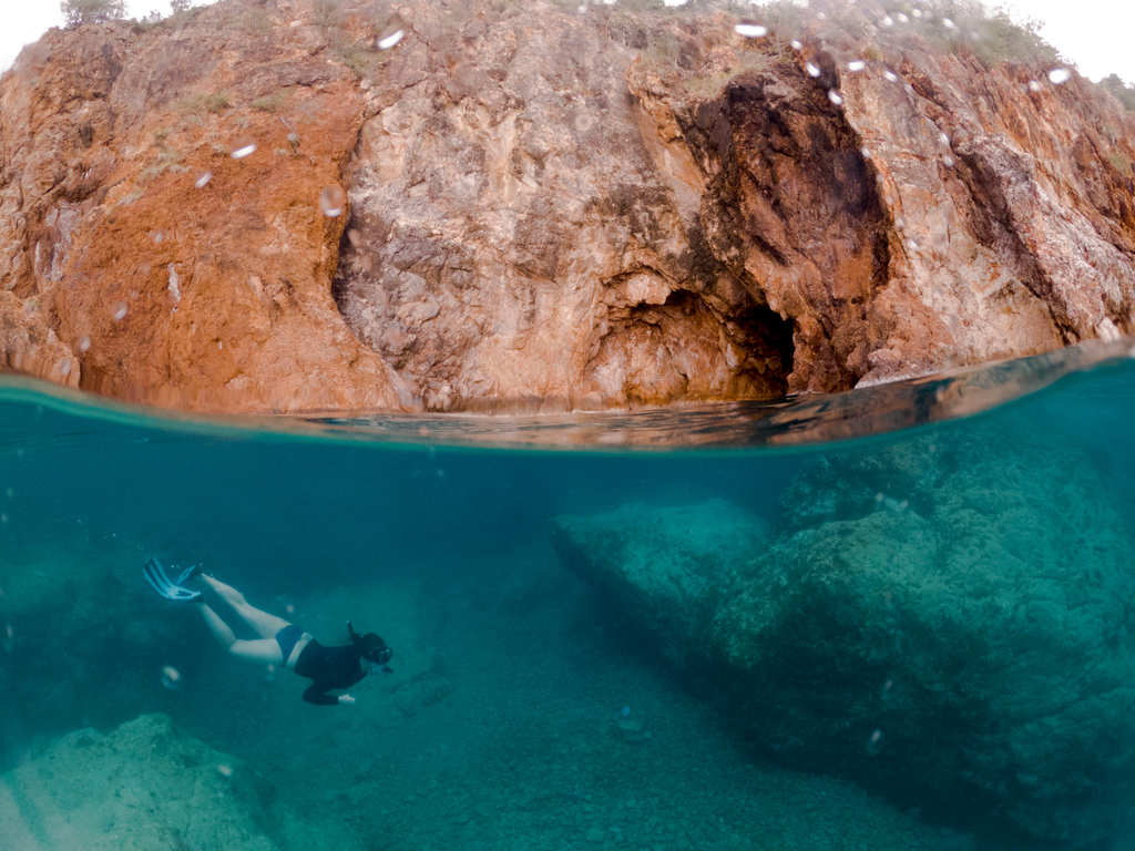 CoralsReefSail's tweet photo. Casually swimming into caves...⁠
⁠
#explorebvi https://t.co/LXfUCZsZSU