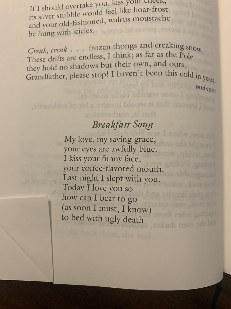 Here’s Elizabeth Bishop’s “Breakfast Song,” which  @LloydSchwartz read in his  #InternationalPoetryCircle video.