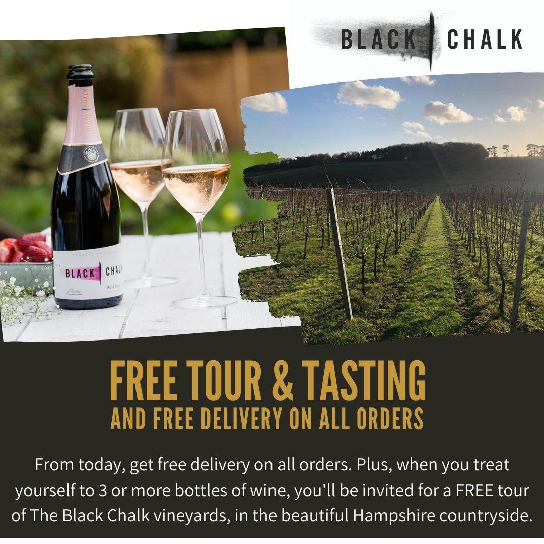 A little something to keep you going... #englishwine #englishsparklingwine #hampshire #vineyard #vineyardtour #offer #freebie #localbusiness #somethingtolookforwardto #StaySafe