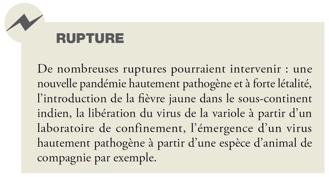 4/ En 2012, la 3e édition du rapport "Horizons stratégiques" de la Délégation aux affaires stratégiques (DAS) du ministère de la Défense, explique que "De nombreuses ruptures pourraient intervenir [dont] une nouvelle pandémie hautement pathogène et à forte létalité".