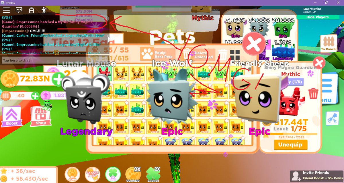 Coolbulls On Twitter New Update Is Out Codes Update9 Tier 12 Egg 8 New Pets Shiny Starry Versions Egg Collection Altar Shiny And Starry Pets Have Been