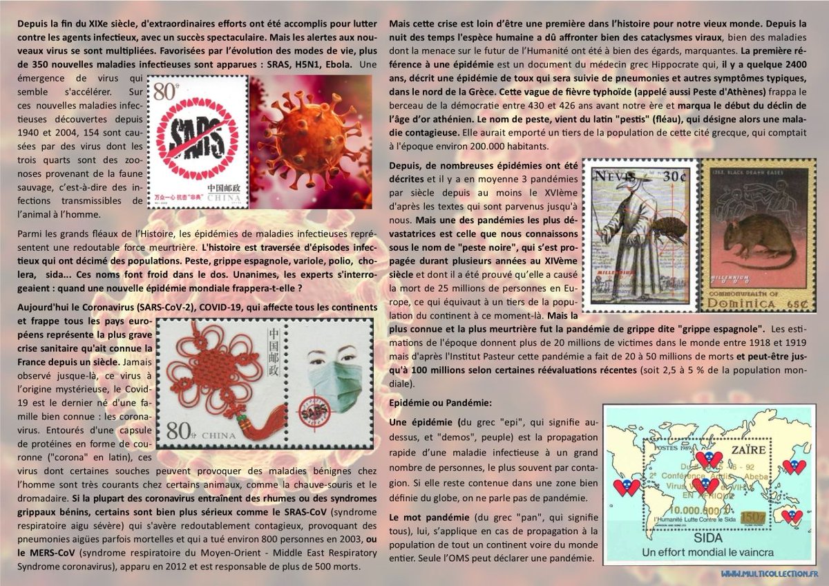 djclone92's tweet image. Tous savoir sur les épidémies à travers la philatélie - bonne lecture 🔗 bit.ly/2IUcFkY 🔗 #epidemie #pandemie #coronavirus #covid19 #sida #peste #philatélie #timbres #philately #stamps #StampsTellHistory
