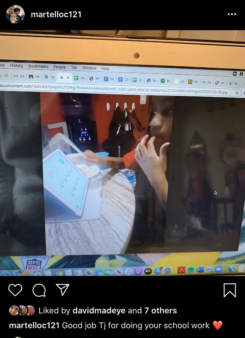 Thank you Tj for doing your school work online! Team Unstoppable and Irving are very proud of you!😊