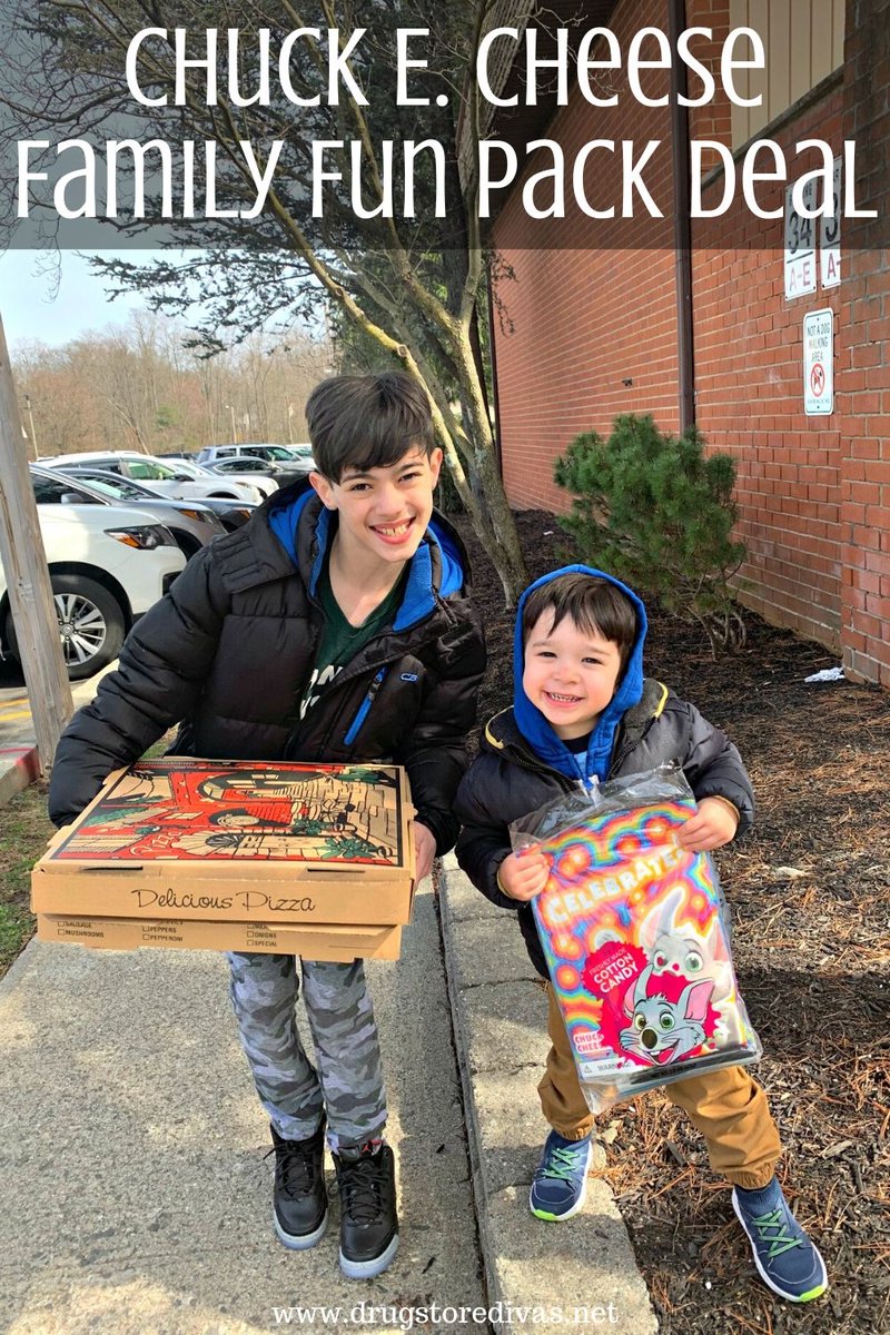 Looking for a fun deal for your kids? My friend Michelle found the Family Fun Pack Deal at <a href="/ChuckECheese/">Chuck E. Cheese</a>.

For $20, you can get two pizzas, tickets for a future visit, and toys and games.

Get all the details here: bit.ly/2WoAAB1