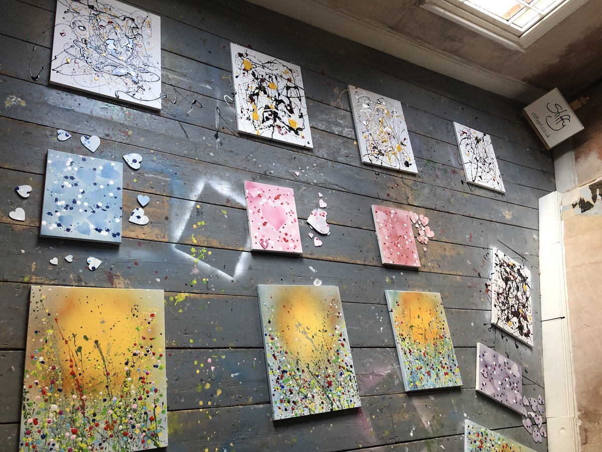 jon_stiff's tweet photo. My latest blog post reviews the first art workshop l ran on various styles – Abstract, Expressionism and Stencil Art at W: Skin a facial aesthetics clinic in #Wirksworth https://t.co/0FQAqciK8m #stiffyart #artworkshops https://t.co/USEq6xOvTO