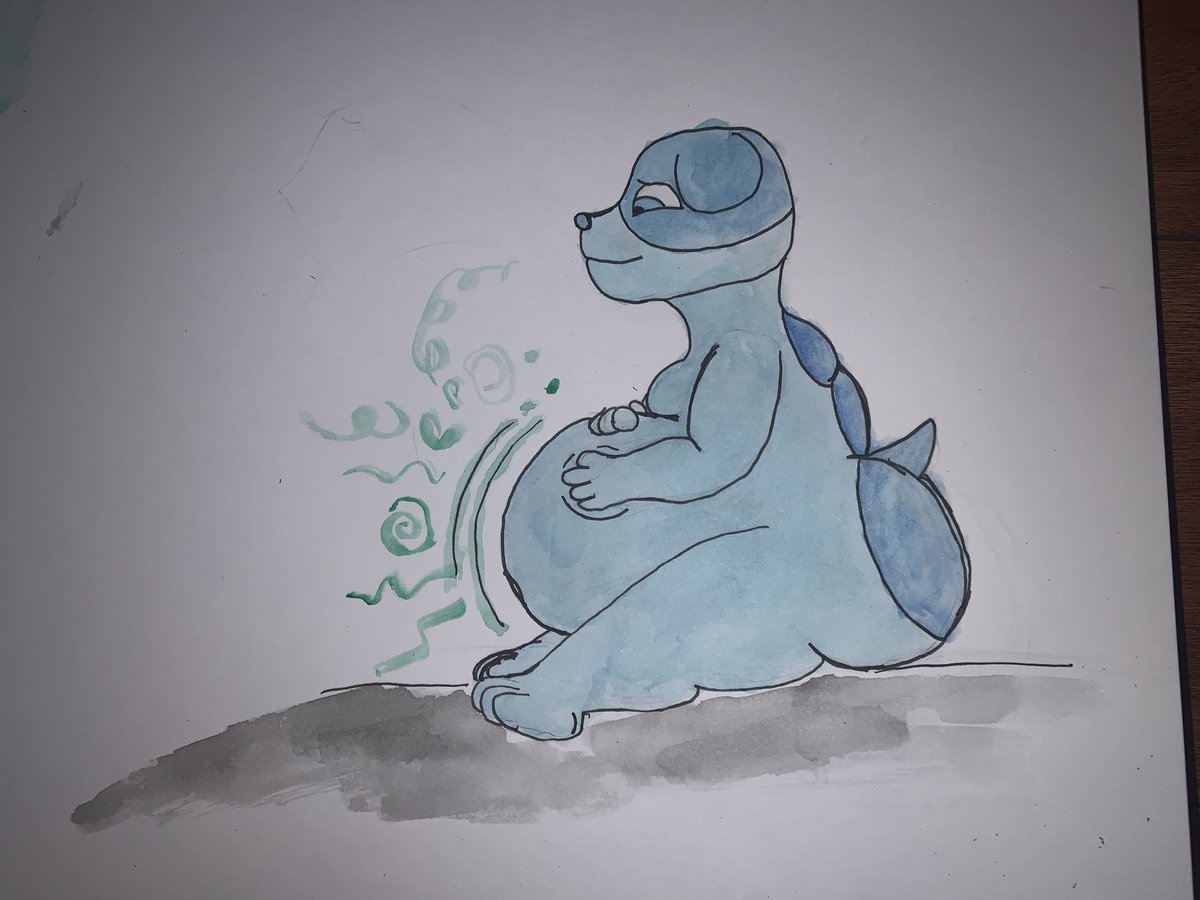 RadioNoms's tweet photo. Ol’ Blue is just digestin something or someone.X3 #maomao #maomaoheroesofpureheart #olblue https://t.co/Z3iEgIWmPf