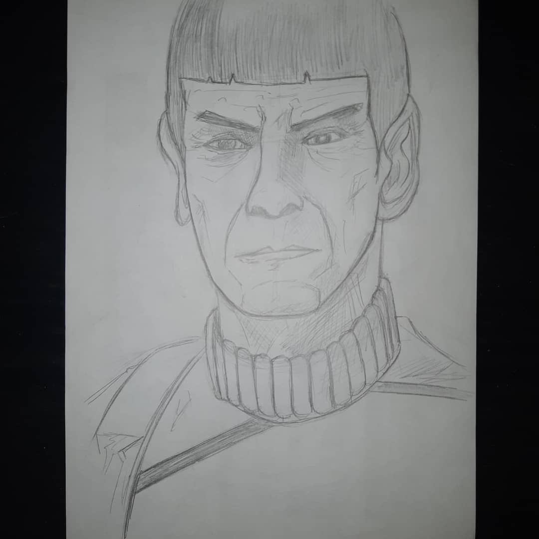 track11design's tweet photo. Captain Spock sketch #spock #captainspock #startrek #sttos #tos #orginalseries #originalstartrek #ussenterprise #enterprise #leonardnimoy #livelongandprosper #llap #startrekfanart #startrekfan #sketch #pencilsketch https://t.co/3mRrDmZ1mp