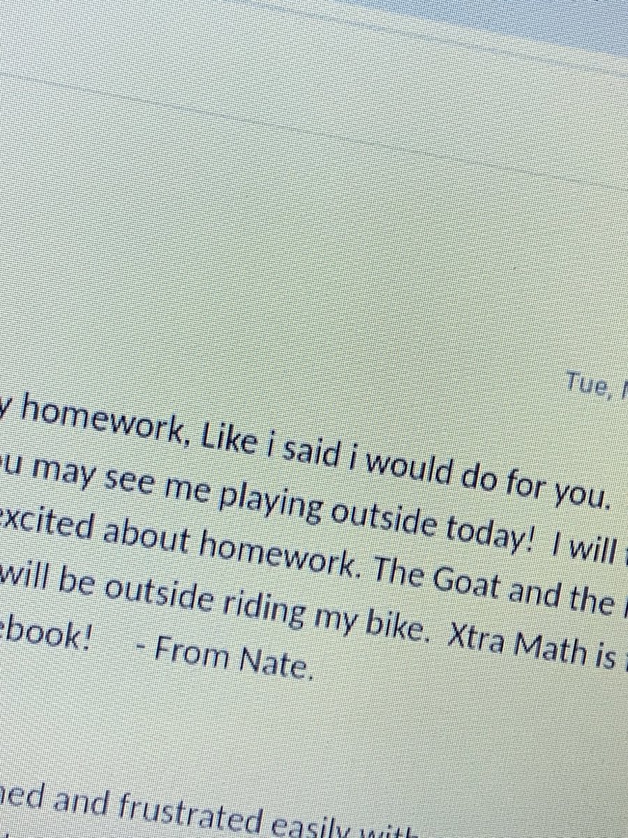 vwarner322's tweet photo. I LOVE getting emails and videos from my students telling me how hard they are working! Anthony told me to tell you he’s keeping it under a 4, Mr. Almasi!   #TrojanForce322 #AlwaysLearning322 https://t.co/uCNAZxpQjY