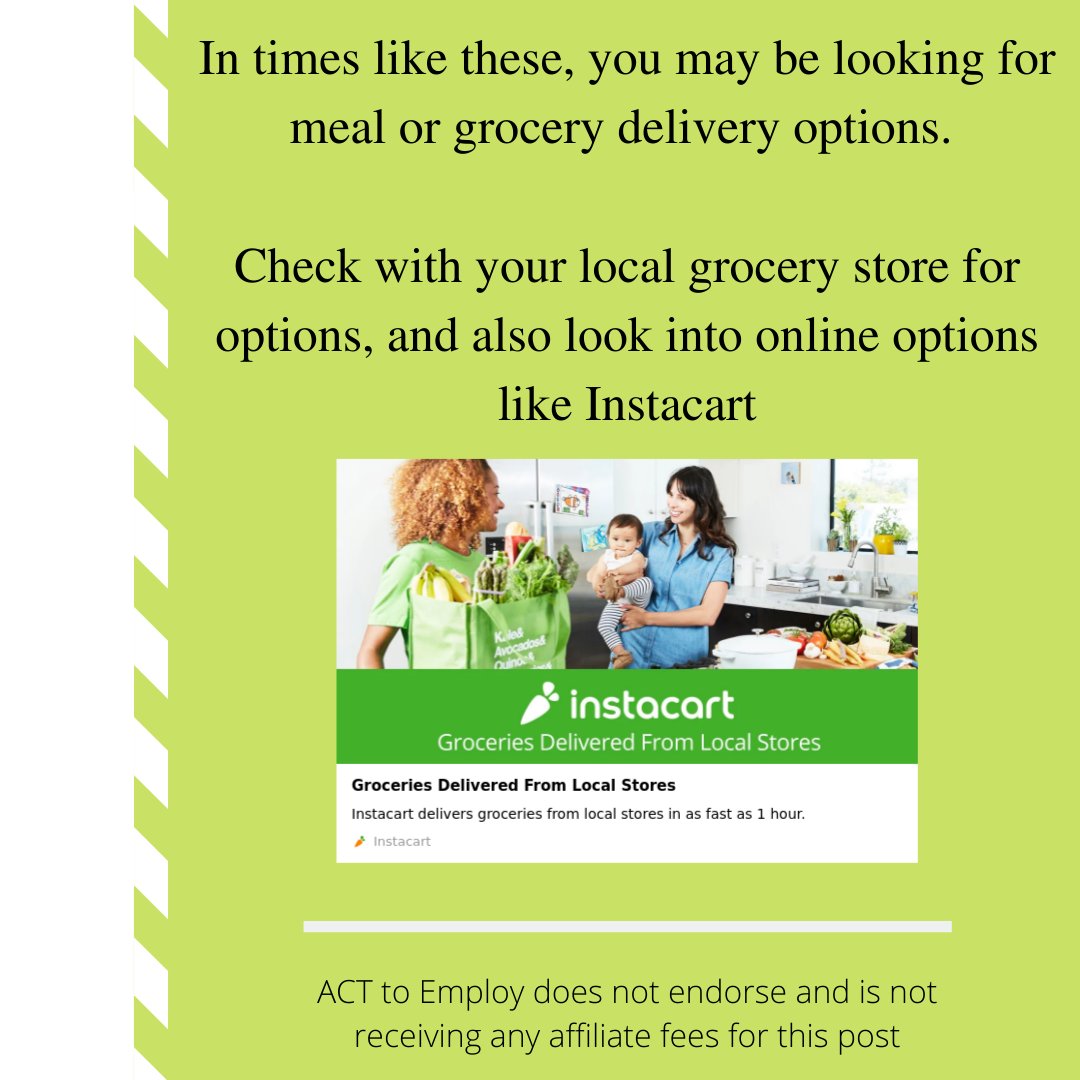 Want or need to have your groceries delivered, sign up for Instacart and receive your first delivery free:
instacart.ca/?country_switc…
