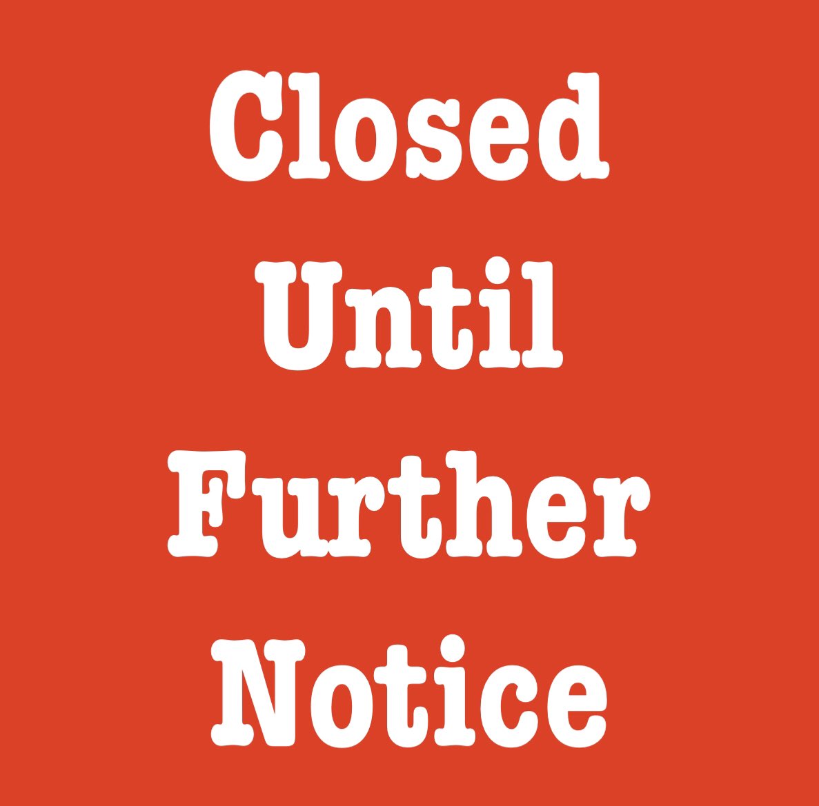 RoppsShop's tweet photo. I’m sure you have already heard, but I am closed until further notice.  Thanks for everyone’s support, wash your hands and grow your hair out!  Stay safe ✌️ https://t.co/9OwPNPFpTQ