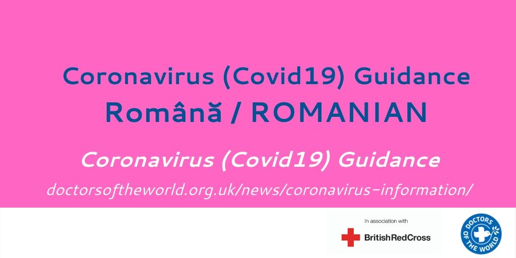 Coronavirus (Covid19) GuidanceRomână  https://bit.ly/39XkdPM Updated – Coronavirus  #NHS Guidelines - ROMANIAN #COVID19  #COVID_19uk  #Coronavirus