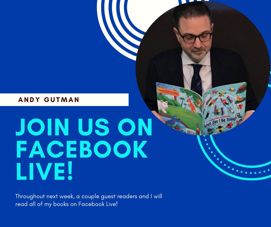CreativeAndyG's tweet photo. Tune in next week as we #livestream a new Gutcheck Publishing #Book on Facebook each day. Follow along with Charlie the Caterpillar and his friends while meeting a surprise guest #reader! If you miss the Live stream, we'll post it to our page for viewing at a later time. #Author https://t.co/VLGRbrEcxK