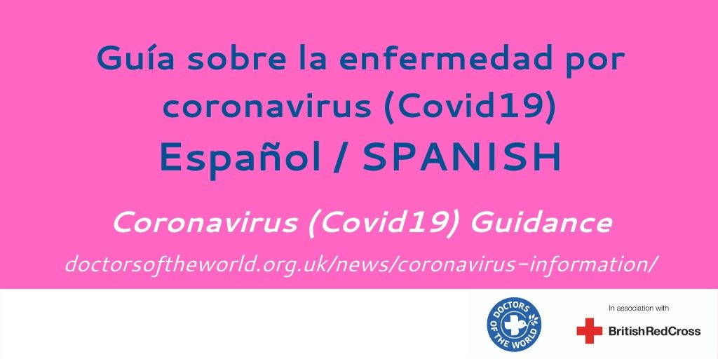Guía sobre la enfermedad por coronavirus (Covid19)Español  https://bit.ly/2IUbYYU Updated – Coronavirus  #NHS Guidelines - SPANISH #COVID19  #COVID_19uk  #Coronavirus