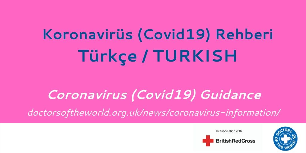 Koronavirüs (Covid19) RehberiTürkçe  https://bit.ly/33ttXid Updated – Coronavirus  #NHS Guidelines - TURKISH #COVID19  #COVID_19uk  #Coronavirus