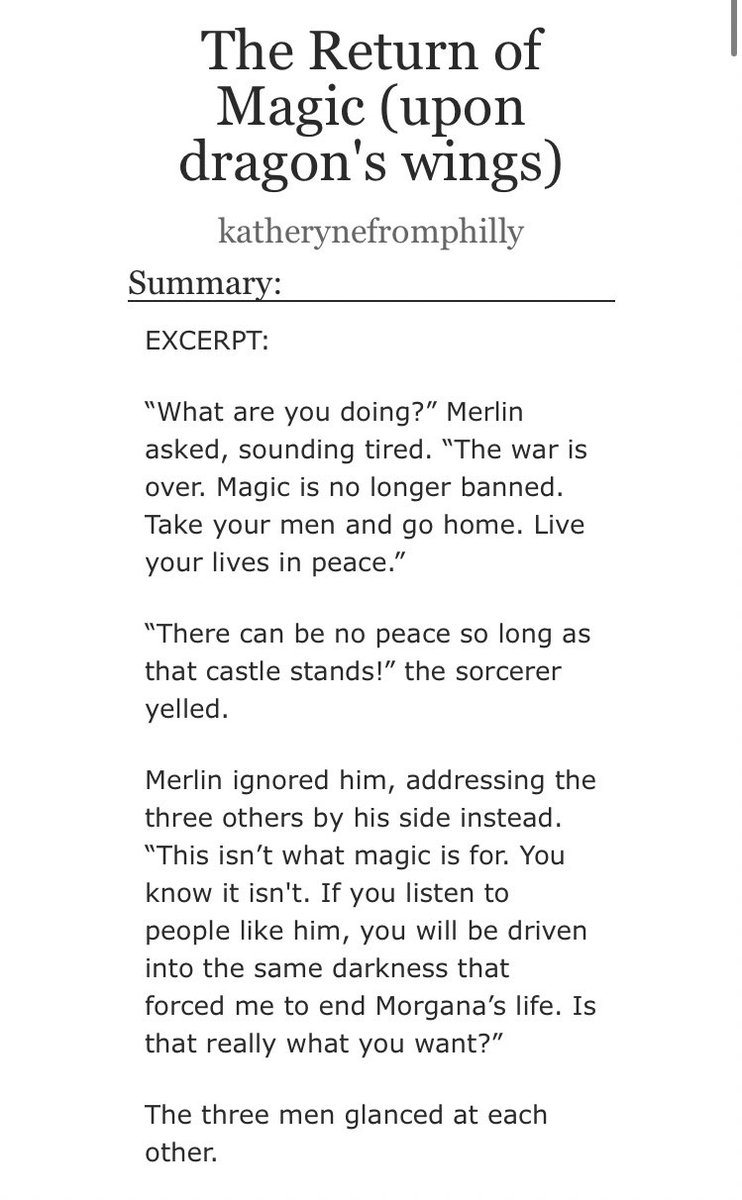 • Prequel’s to the We Begin Again series- Sweet dreams of mistletoe: 4 years before 5x13 https://archiveofourown.org/works/8909749 - The return of magic(upon dragon’s wings): 1 year post 5x13 https://archiveofourown.org/works/12463959 - Would you if you could(remember): 30 years post 5x13 https://archiveofourown.org/works/11749296 