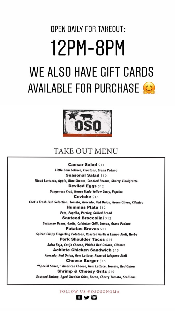 OSO Sonoma (@ososonoma) on Twitter photo 