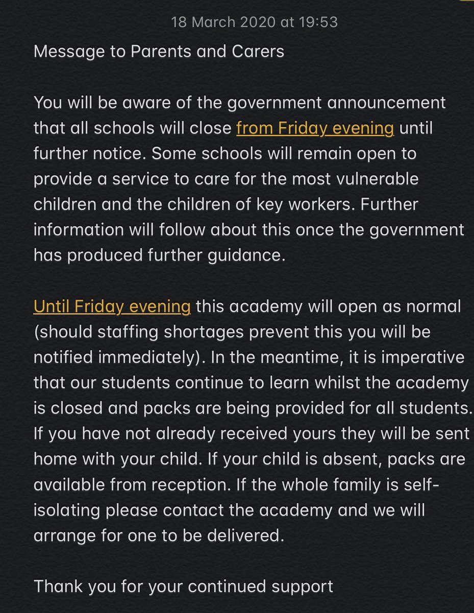 Information for Parents and Carers