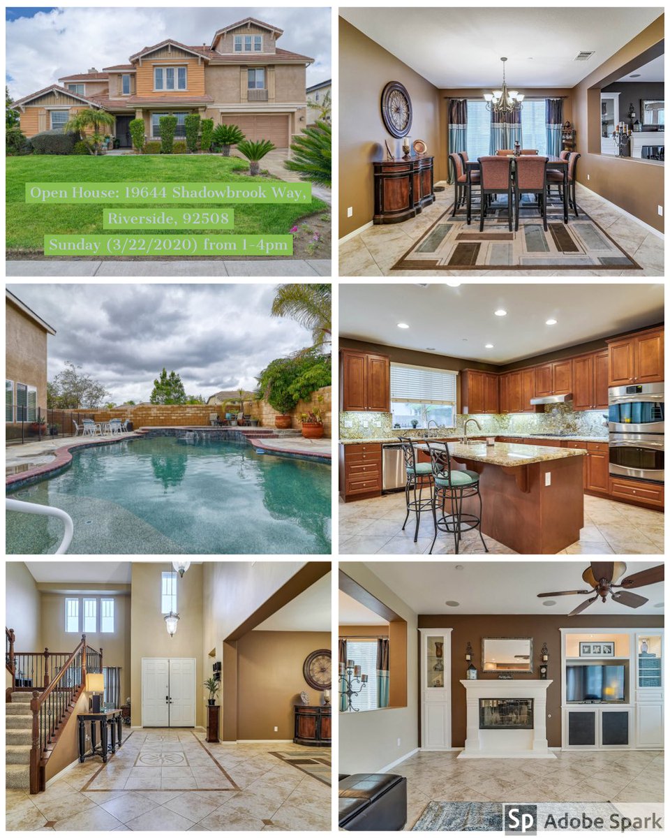 Open House: 19644 Shadowbrook Way in Orangecrest!  Sunday (3/22/2020) from 1-4pm! #openhouse #justlisted #swimmingpool #rvparking #loft #turnkey