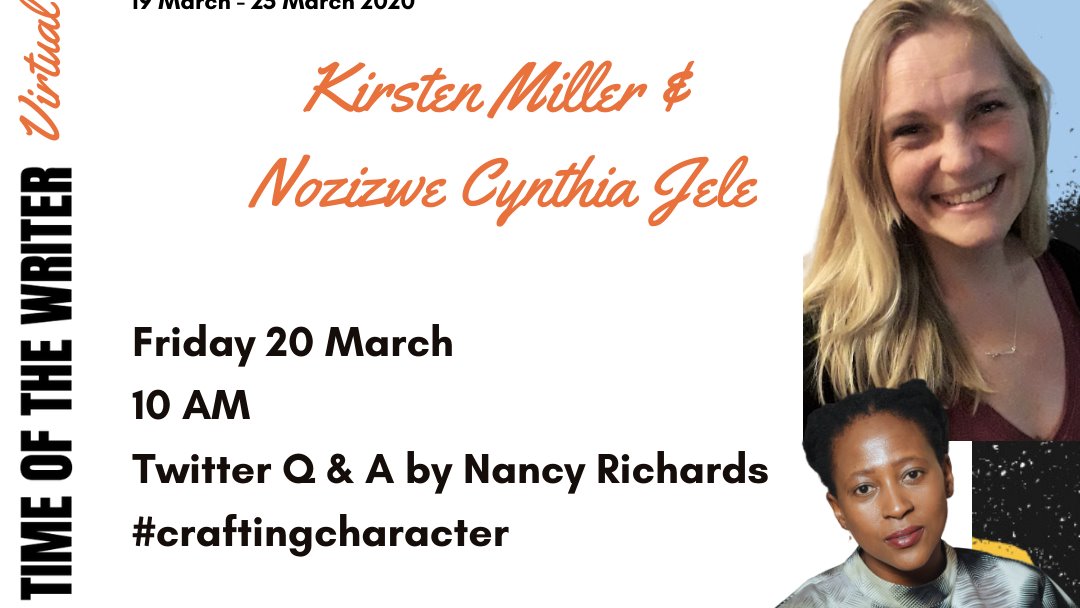 kirstencreate's tweet image. Tune in on Friday: with @JeleCynthia and @nancyvee for our #TOW2020 discussion on #craftingcharacter - you're invited to join us and follow the thread!