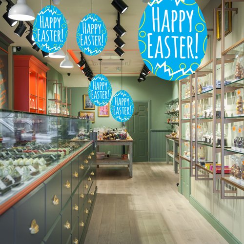 Graphics_UK's tweet image. EASTER EGG HANGING MOBILE SIGN
Grab attention with these large double sided 'Egg' shape hanging signs / ceiling mobile display decorations.
Ideal for hanging in-store or in your shop window using coloured thread OR optional window hooks.
graphicsuk.com/product-page/e…