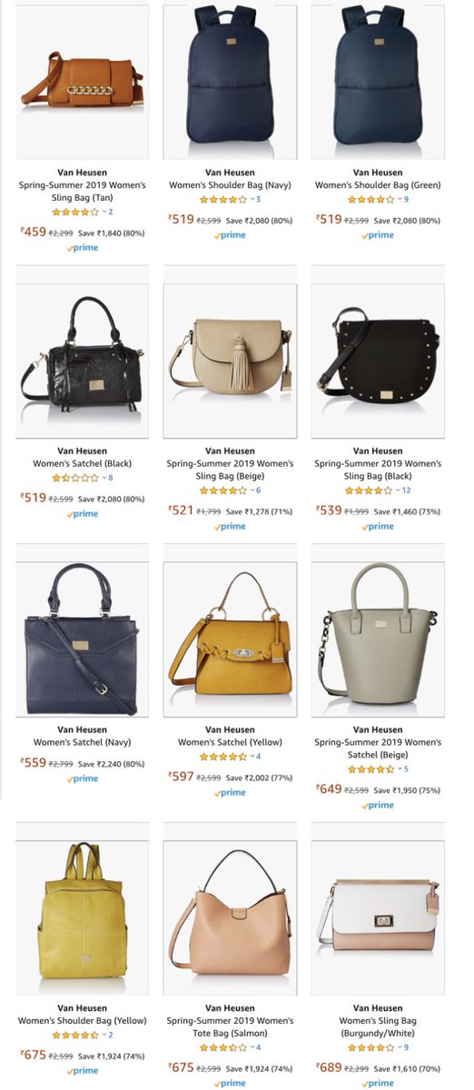 van heusen ladies bags