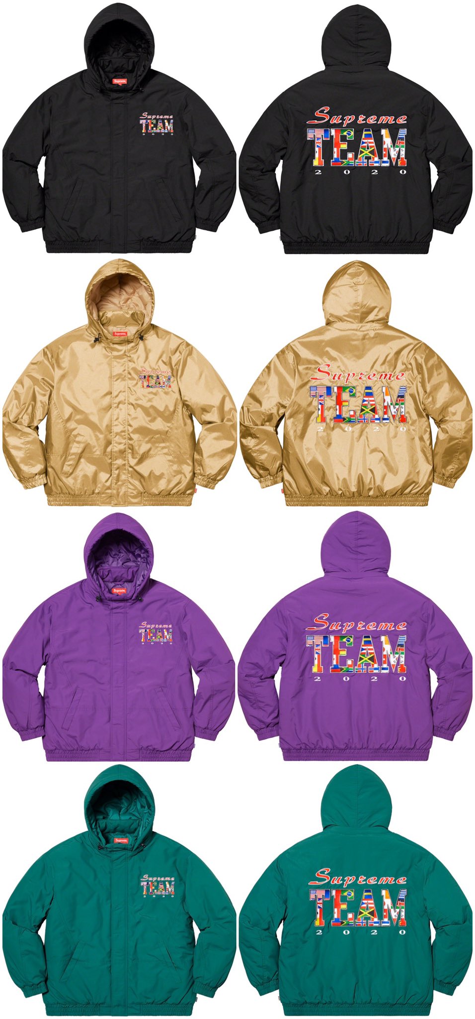 supreme team jacket