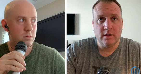 KeithMcCullough's tweet photo. Drawdown asks his darting-eyes broker buddy Batnick, "who's getting hurt?" (like he isn't)

"We're not exactly equity analysts"... then he gives his unreformed equity thoughts, lol https://t.co/vfh6xr9ldU